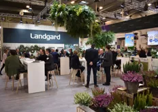 Busy at the booth of Landgard.